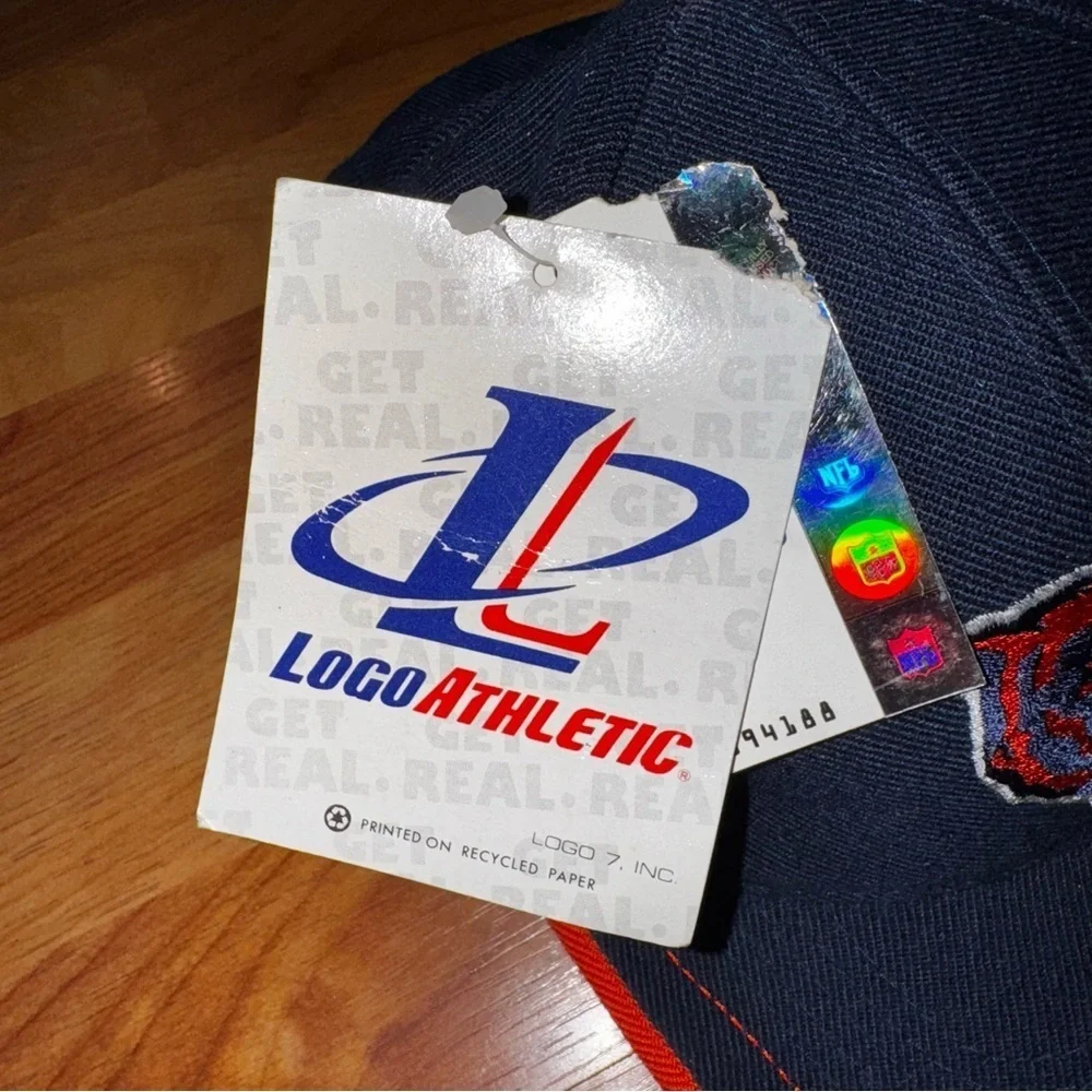 Vintage Chicago Bears Logo Athletic Hat Navy Blue/Orange Rare Bears Hat Cap NOS